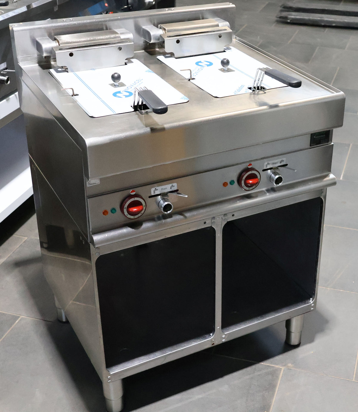 Fritteuse 2 Becken Modular 18 kW inkl. offenes Untergestell + 12 Monate Garantie*