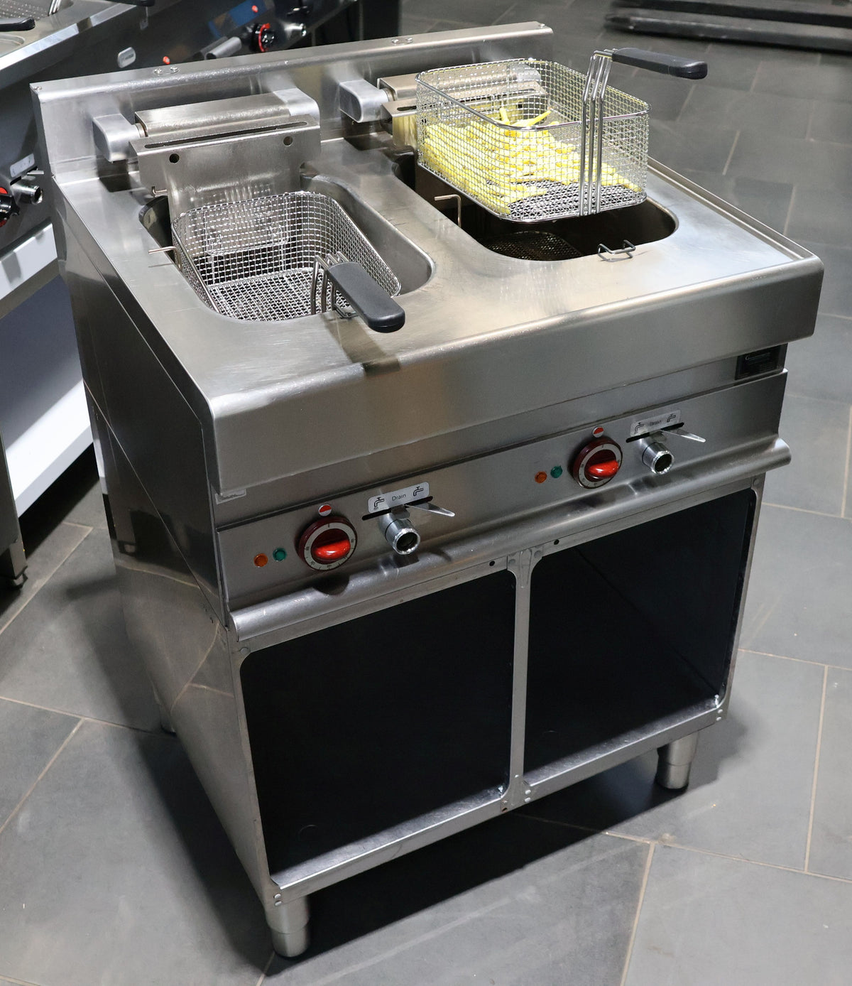 Fritteuse 2 Becken Modular 18 kW inkl. offenes Untergestell + 12 Monate Garantie*