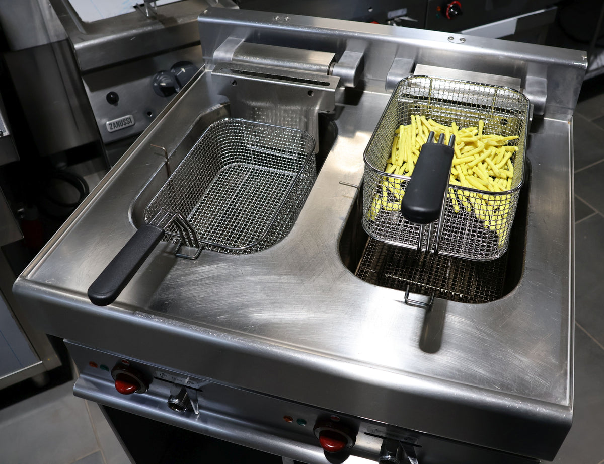 Fritteuse 2 Becken Modular 18 kW inkl. offenes Untergestell + 12 Monate Garantie*