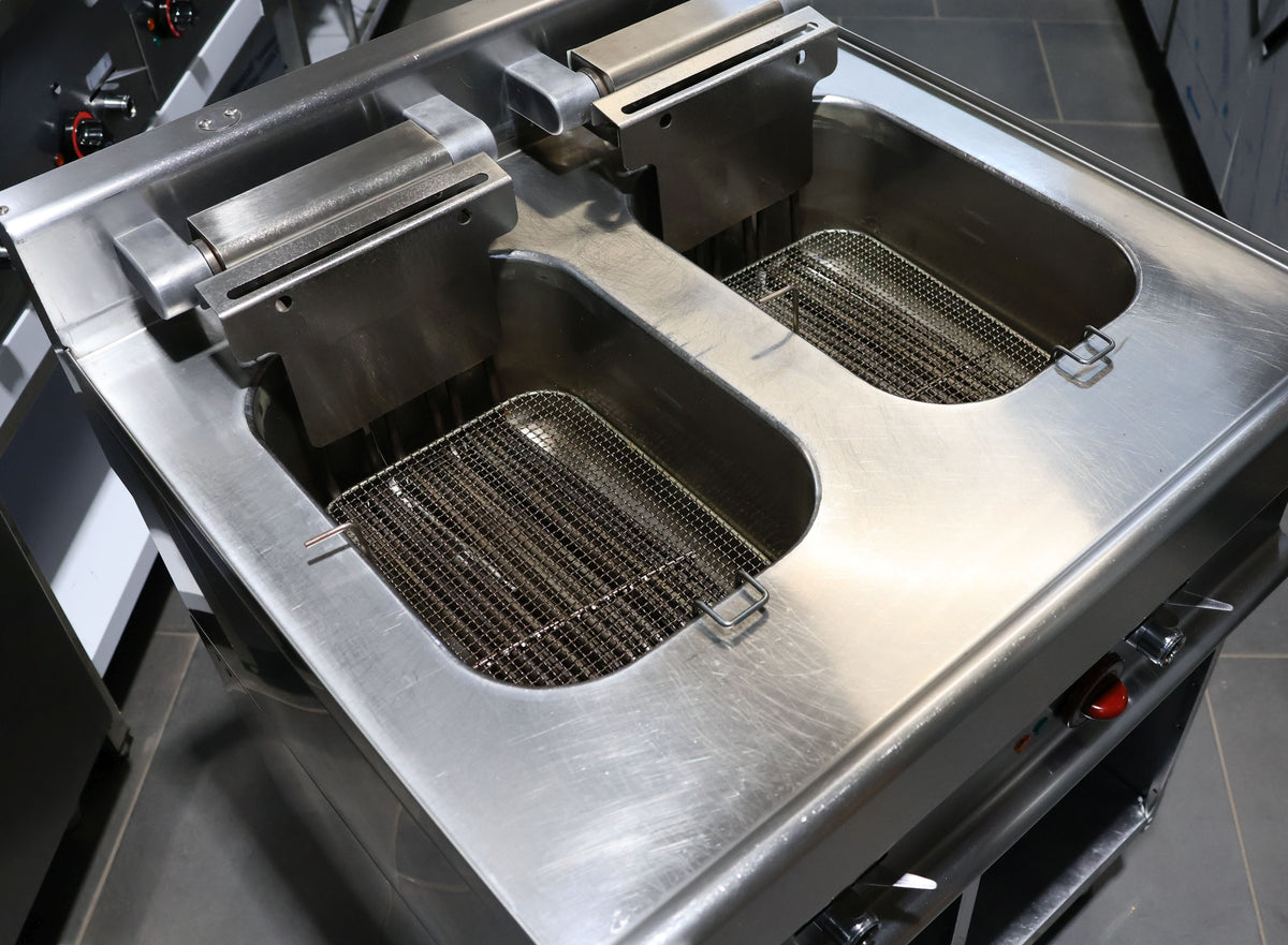 Fritteuse 2 Becken Modular 18 kW inkl. offenes Untergestell + 12 Monate Garantie*