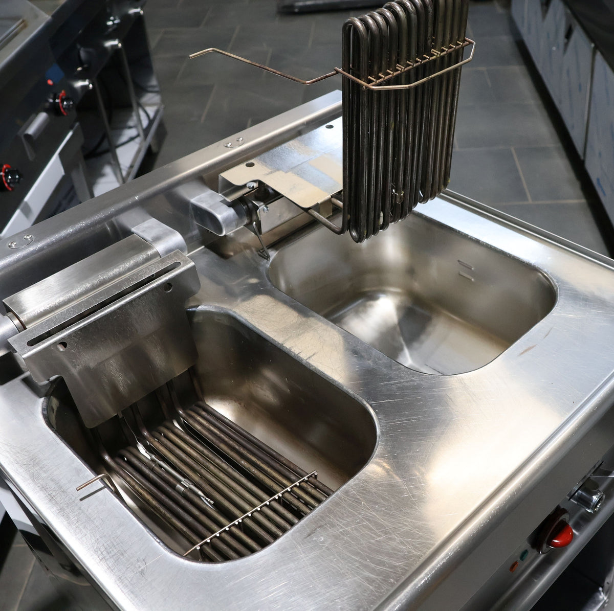 Fritteuse 2 Becken Modular 18 kW inkl. offenes Untergestell + 12 Monate Garantie*